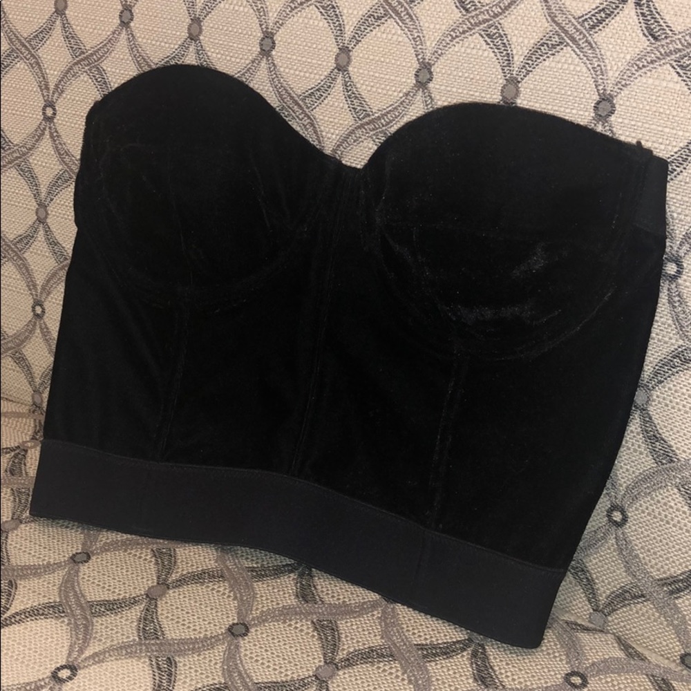 BLACK CORSET TOP